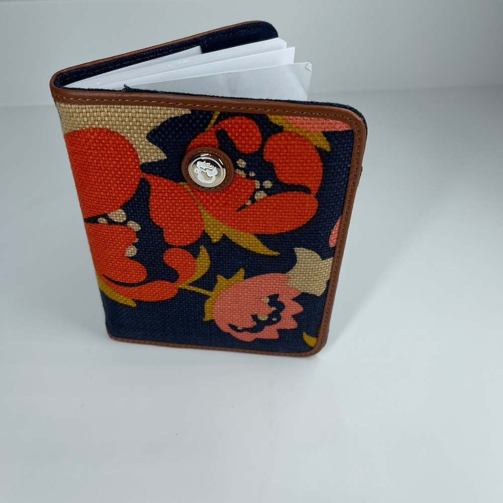 Spartina 449 Natural Linen Genuine Leather Journal - Mary Lavinia Pattern - Picture 8 of 8